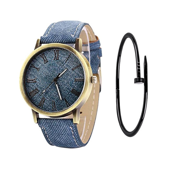 Quartz Watches Denim Design