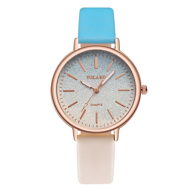 Casual Quartz Leather Band