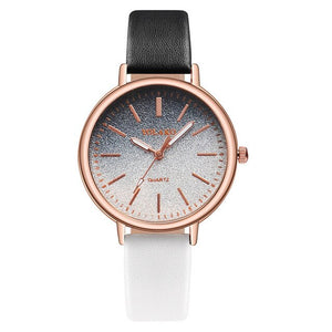 Casual Quartz Leather Band