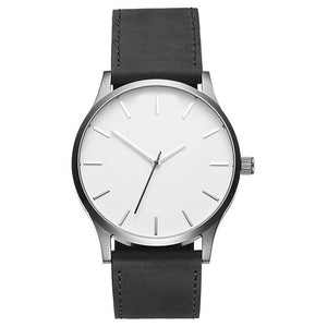 men's watch Leather Band Analog Quartz